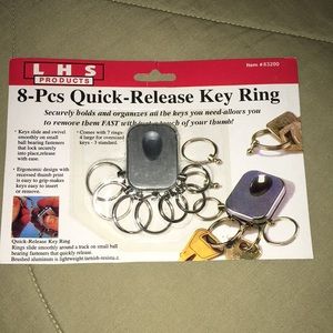 Quick release multi key ring